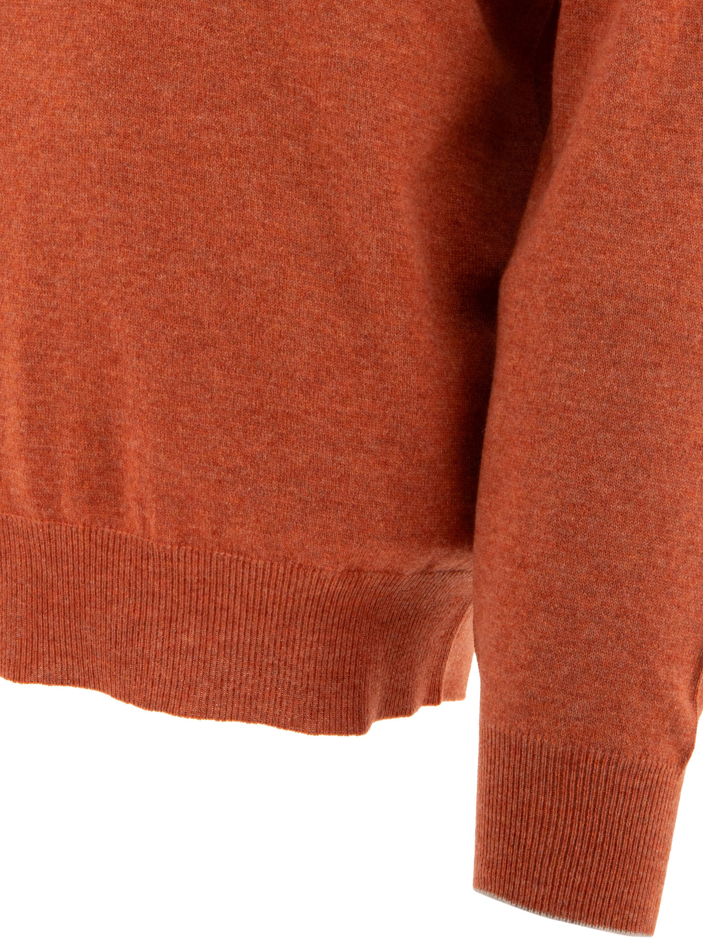 BRUNELLO CUCINELLI Orange Cashmere sweater